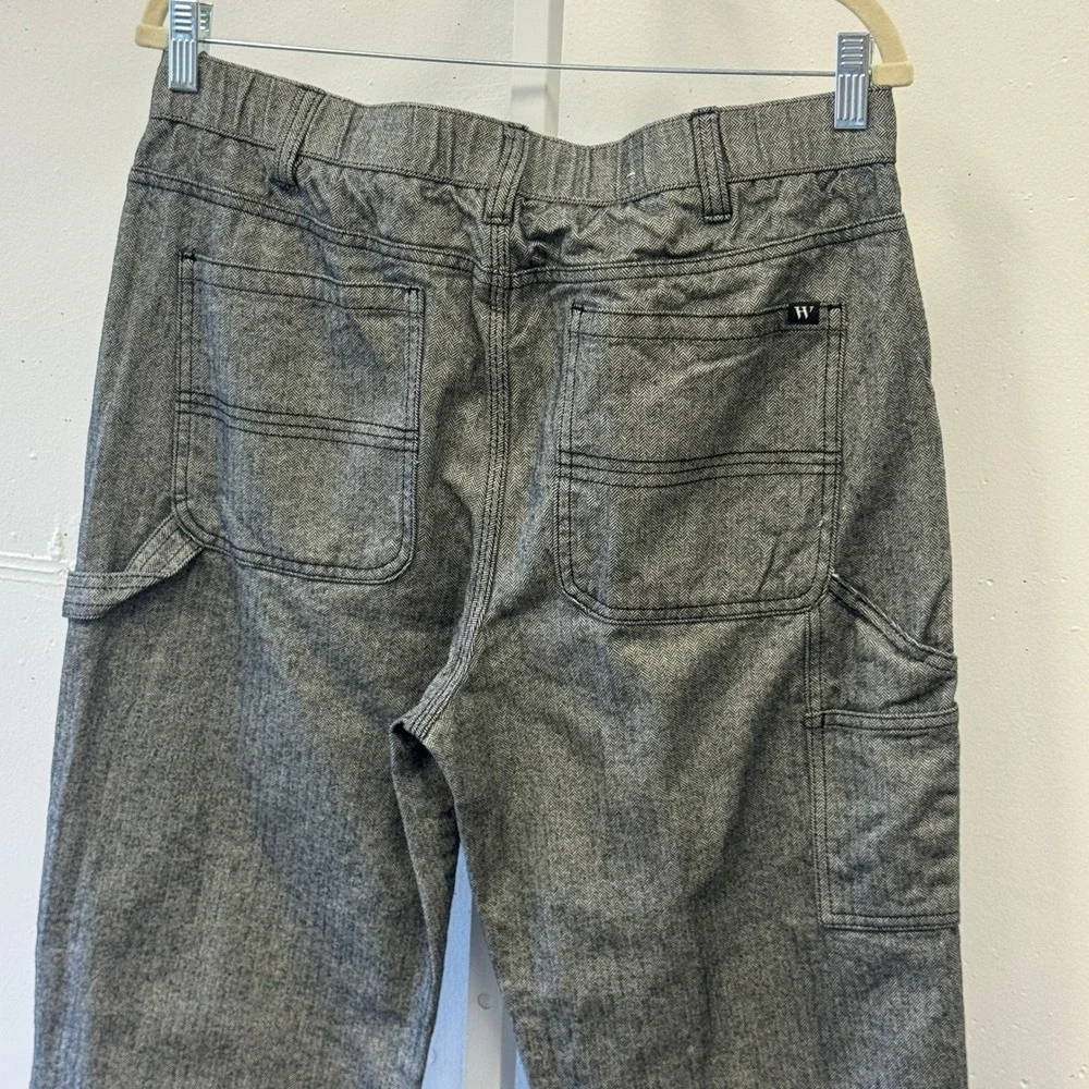 Houston White Adult Relaxed Chino Pants Midweight Cotton Herringbone Pattern Med